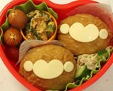 お稲荷さんでおサルさん♪～キャラ弁～作り方5写真