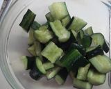 たたききゅうりの醤油&ラー油あえ作り方1写真