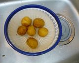 野菜ジュースで☆甘くて美しいポテトサラダ作り方1写真