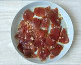 にんにく生姜漬けカツオが旨い！レタスサラダ作り方1写真