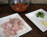 カジキマグロのトマトソースパスタ作り方1写真