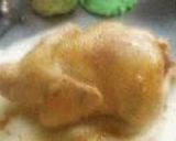 ガーリックライス詰めローストチキン。作り方2写真