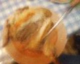 ガーリックライス詰めローストチキン。作り方6写真