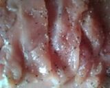鶏ささ身で巻き巻きハム作り方1写真