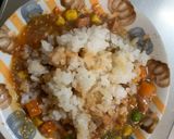 レンジクリームタコライス味オムライス弁当作り方7写真