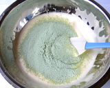 抹茶とホワイトチョコのムースケーキ作り方5写真