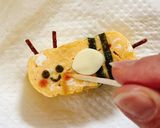 お弁当に!可愛いハチの卵焼き作り方7写真