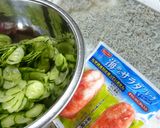 舞茸入りキューリとシラスの酢の物作り方1写真