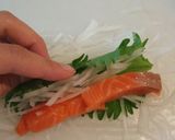 サーモンと大葉の簡単☆生春巻き作り方4写真
