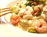 アスパラとベーコンの簡単クリームパスタ作り方6写真