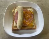 ハムチーズバナナトースト作り方3写真