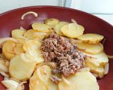 いわしトマト缶でポテトのパン粉チーズ焼き作り方4写真