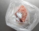 簡単節約☆油揚げ入りサイコロステーキ。作り方2写真
