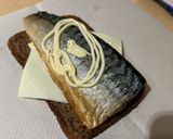 夜勤めし:コンビニ鯖塩焼きオープンサンド作り方5写真