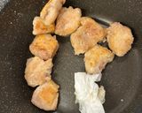 揚げない甘辛チキン作り方2写真