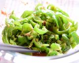 レンジで副菜ピーマンのさっぱりポン酢和え作り方4写真