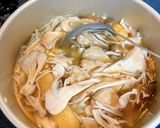 高たんぱく★スキムミルク入りきのこ味噌汁作り方2写真