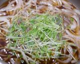 簡単！豆苗たまご丼　カツ添え作り方3写真