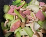 青梗菜とベーコンの炒め物作り方6写真