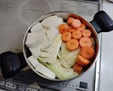 キャベツと大根のトマト煮込み作り方2写真