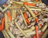 豚こま肉入りきんぴらごぼう作り方4写真