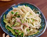 レンジで簡単！きゅうりともやしの中華和え作り方4写真