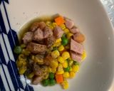 レンジ簡単洋風味噌パスタ味オムライス弁当作り方3写真