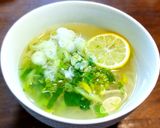 青梅塩麹漬けセロリとホタテ缶の半冷し中華作り方8写真