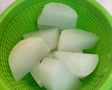 おでん用⭐︎大根の下茹で　レンジde時短作り方5写真