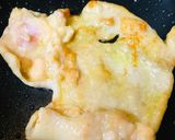 鶏皮ベーコン＆もやしのとん平焼き風作り方1写真