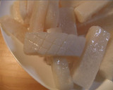 冷凍イカとアスパラの黒胡椒煮作り方1写真