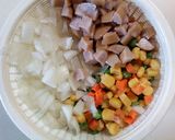 冷ご飯と野菜ジュースで 簡単チキンライス作り方1写真