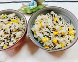 白だしで作るとうもろこしひじき入りご飯作り方5写真