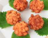 父の日✿海老団子のアジサイ揚げ✿作り方6写真