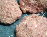 カリッと焼きハンバーグ*チーズイン*作り方8写真