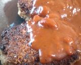 カリッと焼きハンバーグ*チーズイン*作り方15写真