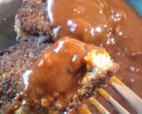 カリッと焼きハンバーグ*チーズイン*作り方18写真
