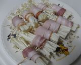 チーズのとえのきの焼き春巻作り方1写真