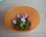 ハム 豆 まきまき☆作り方1写真