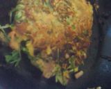 水菜のお好み焼き作り方4写真
