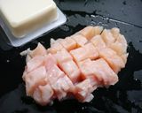 簡単！肉豆腐　舞茸とむね肉作り方2写真