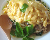 ふわとろ♬鰻とチーズの和風オムライス❤作り方7写真
