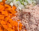 人参とネギのチキンライス風サラダ作り方3写真