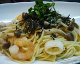 コクうまジューシー！！海鮮たらこパスタ作り方10写真