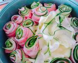 ＊ズッキーニと豚肉のくるくるスープの素煮作り方3写真