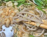 簡単　ほうれん草蕎麦作り方7写真