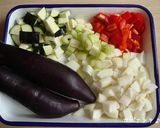 夏野菜・ギュギュッ★とカポナータ♪作り方1写真
