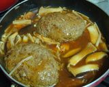ほっこりカフェ　簡単ふっくらハンバーグ作り方6写真