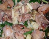 鶏肉とニラのチーズ炒め作り方3写真