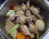 簡単☆鶏手羽元のやわらか煮♪作り方5写真